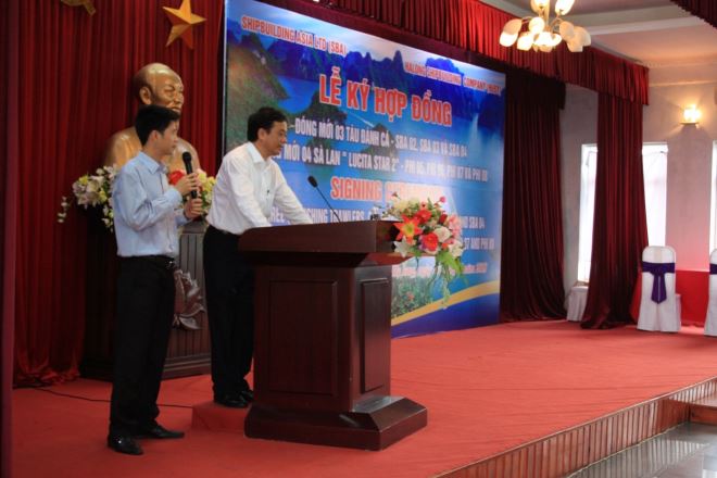 Đ/c Nguyễn Tuấn Anh – Tổng giám đốc phát biểu trước lễ ký.